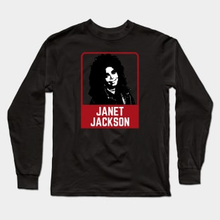 Janet jackson ~~~ 70s retro Long Sleeve T-Shirt